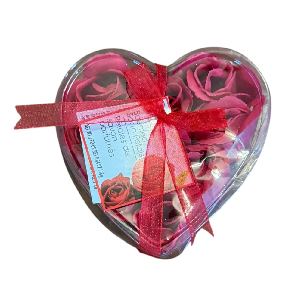 Heart Rose Petal Soap Gift Set